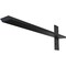 Ekena Millwork 2 1/2"W x 22"D Floating Steel Heavy Duty Wall Mount, Powder Coated Black BKTM02X22FWPBL - alternate 1